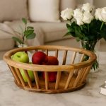 سبد میوه چوبی بیضی ماهوود